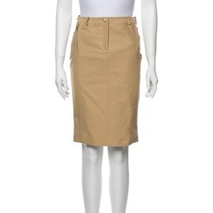 🎉HP🎉 Versace pencil skirt with leather accent